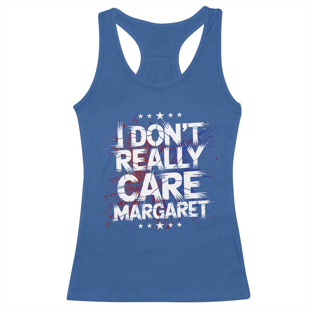 Funny JD Vance 2025 I Don't Really Care Margaret Racerback Tank Top Star TS11 Royal Blue Print Your Wear