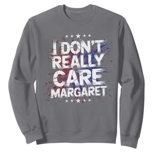 Funny JD Vance 2025 I Don't Really Care Margaret Sweatshirt Star TS11 Charcoal Print Your Wear
