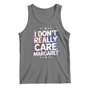 Funny JD Vance 2025 I Don't Really Care Margaret Tank Top Star TS11 Black Heather Print Your Wear