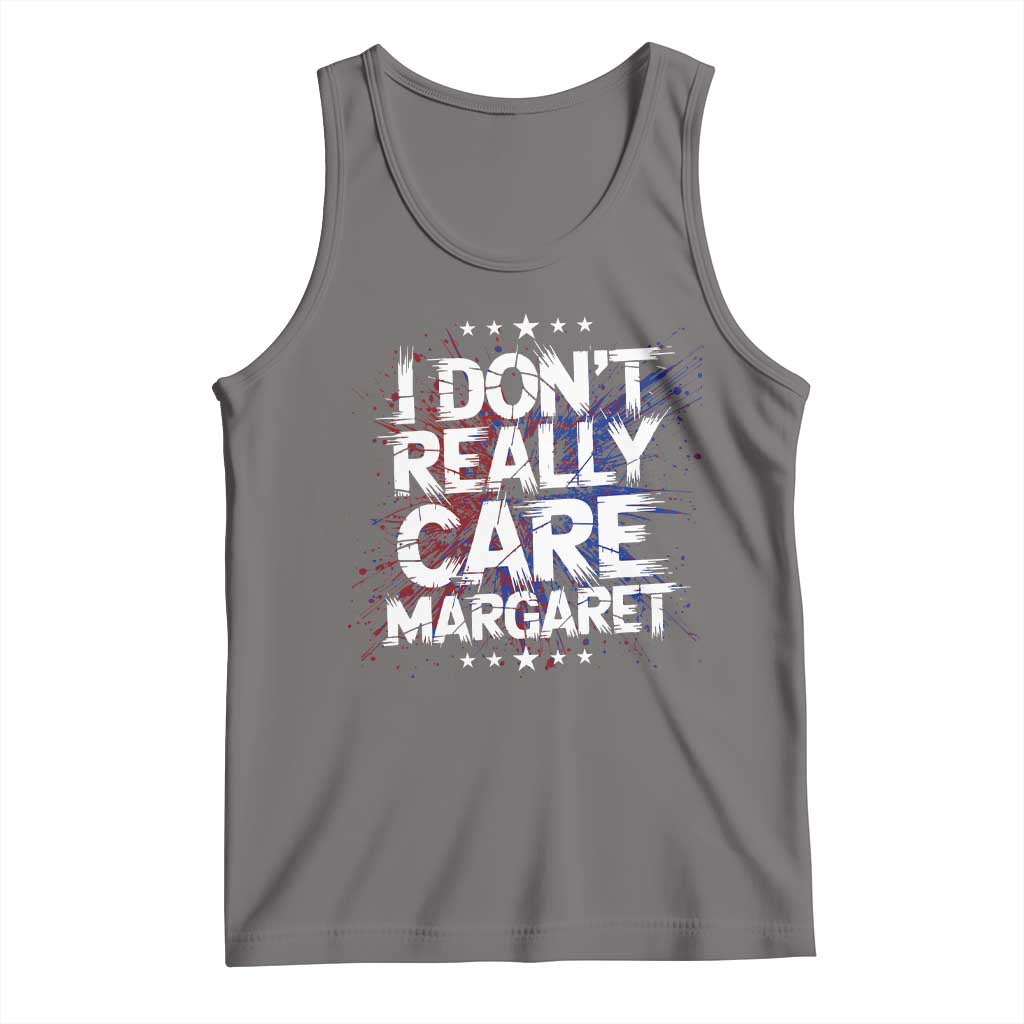Funny JD Vance 2025 I Don't Really Care Margaret Tank Top Star TS11 Deep Heather Print Your Wear