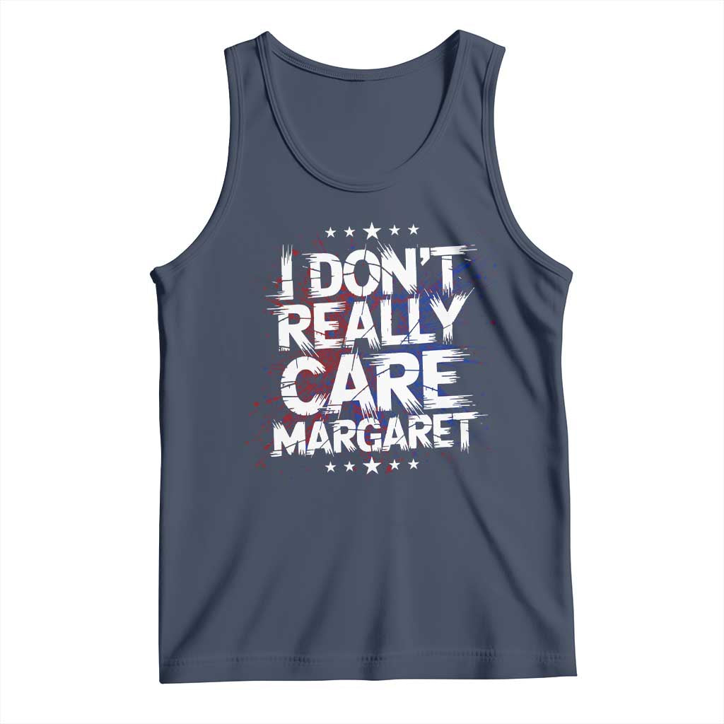 Funny JD Vance 2025 I Don't Really Care Margaret Tank Top Star TS11 Navy Print Your Wear