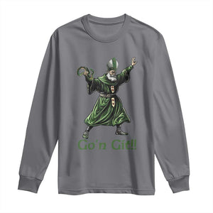 Funny St Patrick's Day Long Sleeve Shirt Go'n Git Saint Patrick Snake TS11 Charcoal Print Your Wear