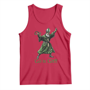 Funny St Patrick's Day Tank Top Go'n Git Saint Patrick Snake TS11 Red Print Your Wear