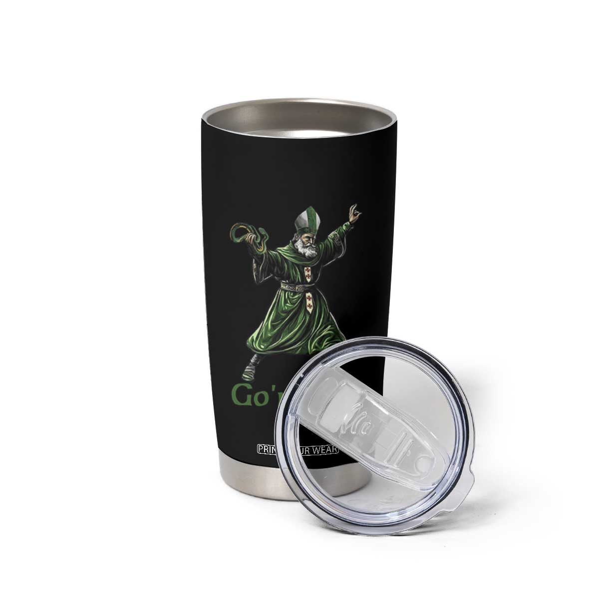 Funny St Patrick's Day Tumbler Cup Go'n Git Saint Patrick Snake TS11 Print Your Wear