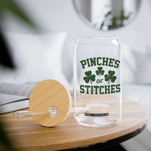 Funny St Patrick's Day Pinches Get Stiches Glass Can Shamrock TS11 Print Your Wear