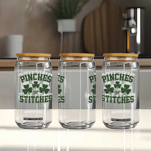 Funny St Patrick's Day Pinches Get Stiches Glass Can Shamrock TS11 Print Your Wear