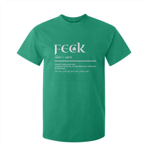 Funny Irish Pride T Shirt For Kid Feck Definition Shamrocks St Patrick's Day TS11 Irish Green Print Your Wear
