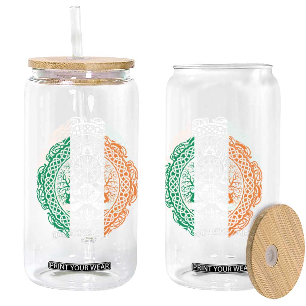 Norse Gaels Viking Yggdrasil Awe Tree Glass Can Irish St Patricks Day TS11 Print Your Wear