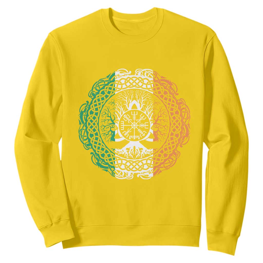 Norse Gaels Viking Yggdrasil Awe Tree Sweatshirt Irish St Patricks Day TS11 Daisy Print Your Wear