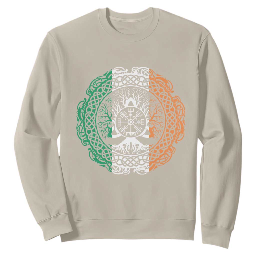 Norse Gaels Viking Yggdrasil Awe Tree Sweatshirt Irish St Patricks Day TS11 Sand Print Your Wear