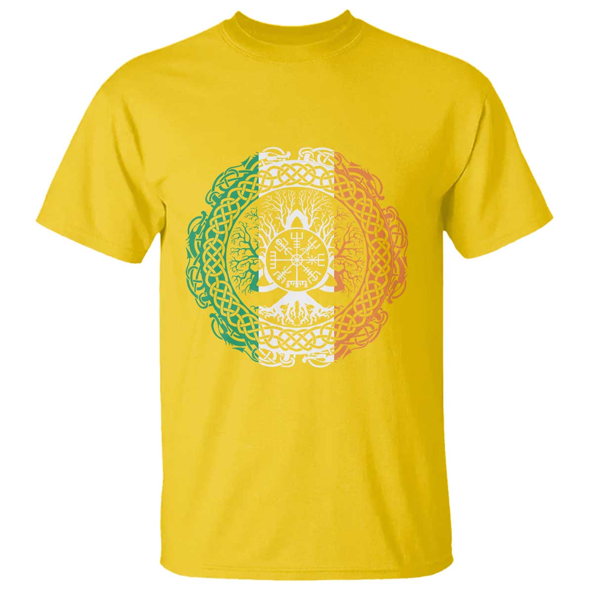 Norse Gaels Viking Yggdrasil Awe Tree T Shirt Irish St Patricks Day TS11 Daisy Print Your Wear