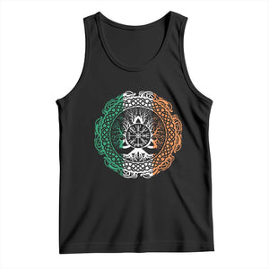 Norse Gaels Viking Yggdrasil Awe Tree Tank Top Irish St Patricks Day TS11 Black Print Your Wear
