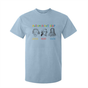 Autism Didn't Stop Einstein Mozart Newton T Shirt For Kid Autism Awareness TS11 Light Blue Print Your Wear