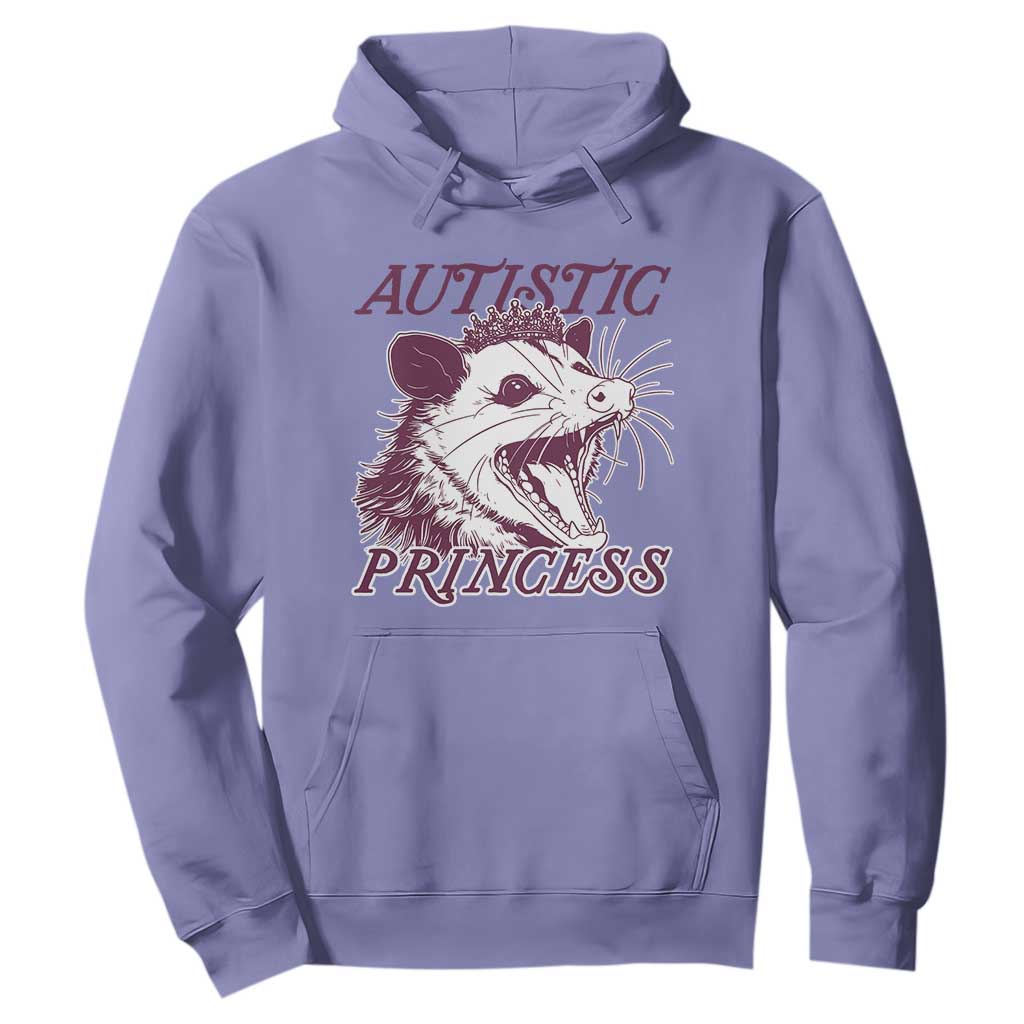 Funny Autistic Princess Hoodie Autism Awareness Opposum TS11 Violet Print Your Wear