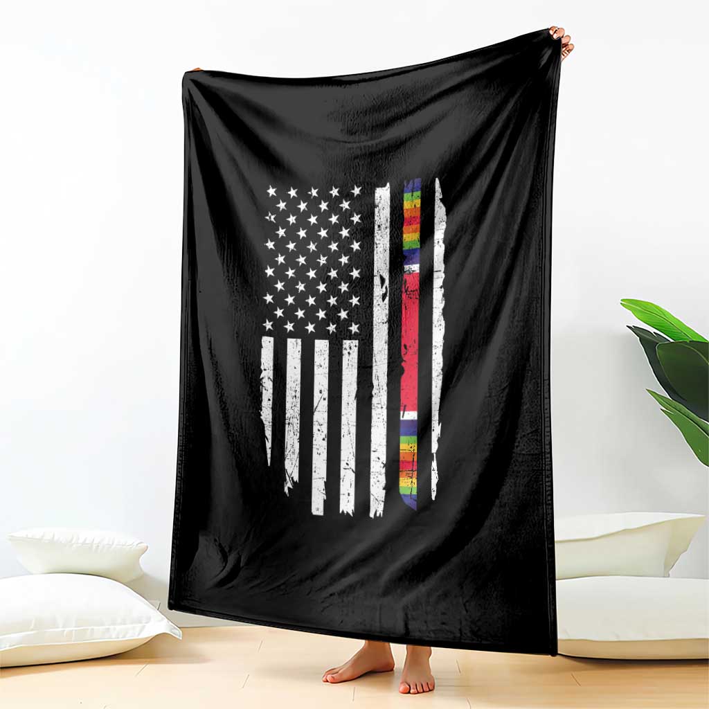 WW2 World War II Vintage American Flag Throw Blanket TS11 Print Your Wear