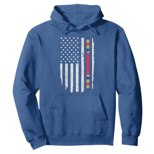 WW2 World War II Vintage American Flag Hoodie TS11 Royal Blue Print Your Wear