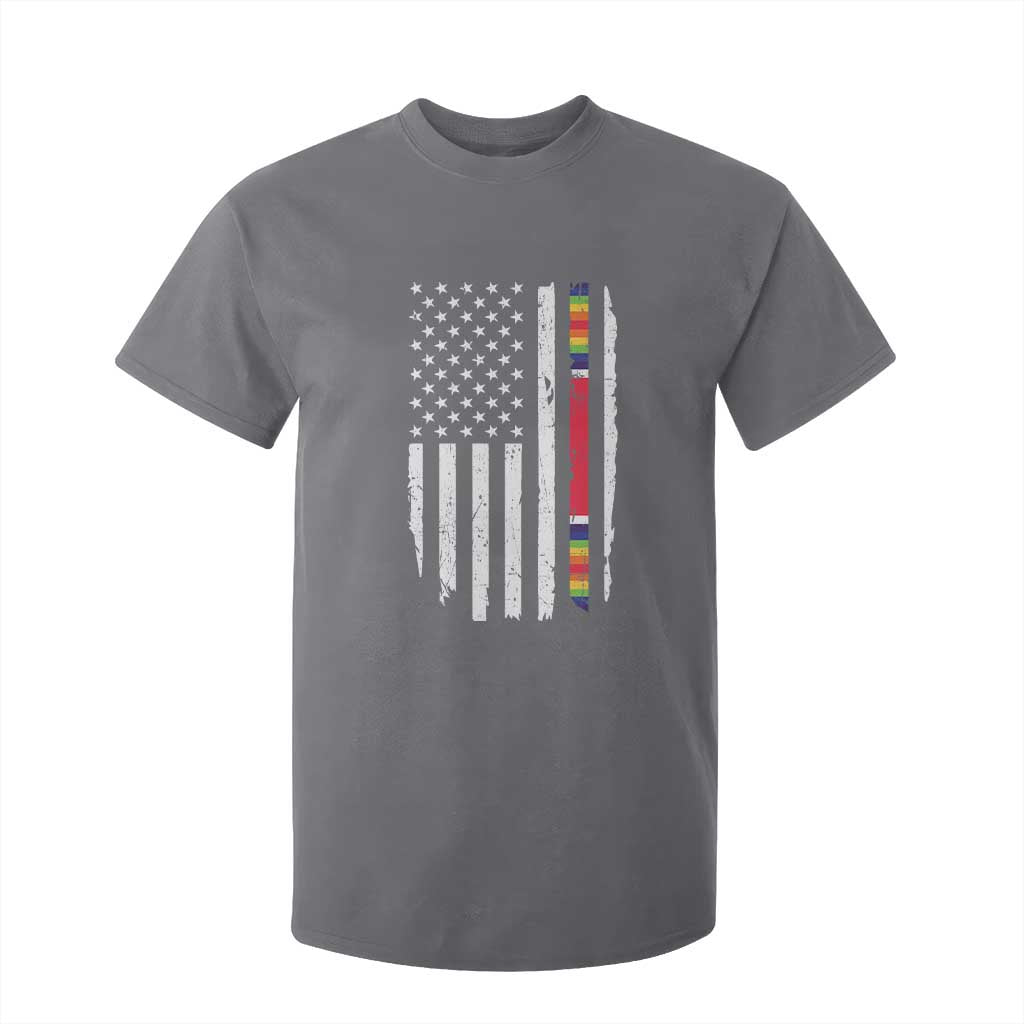 WW2 World War II Vintage American Flag T Shirt For Kid TS11 Charcoal Print Your Wear