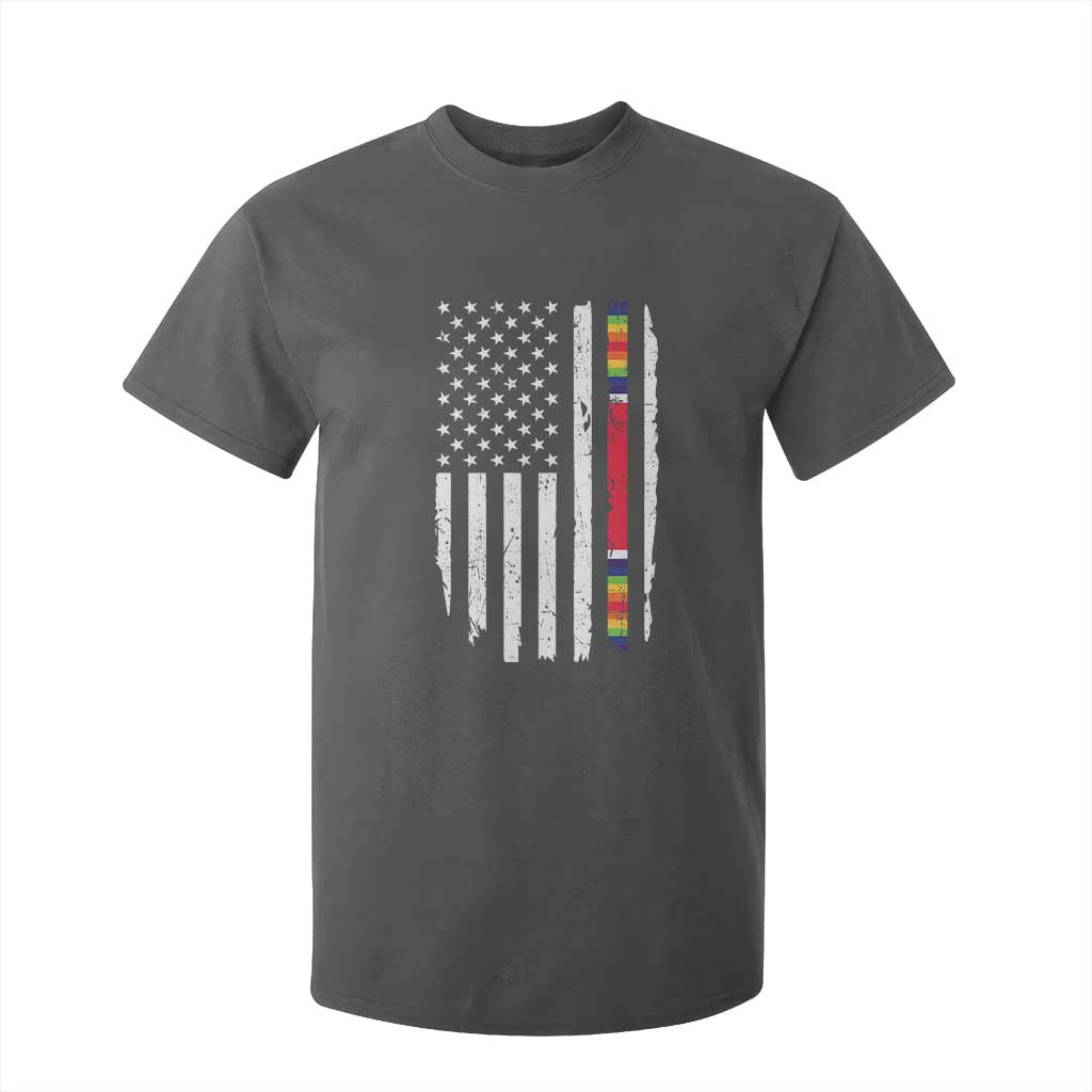 WW2 World War II Vintage American Flag T Shirt For Kid TS11 Dark Heather Print Your Wear