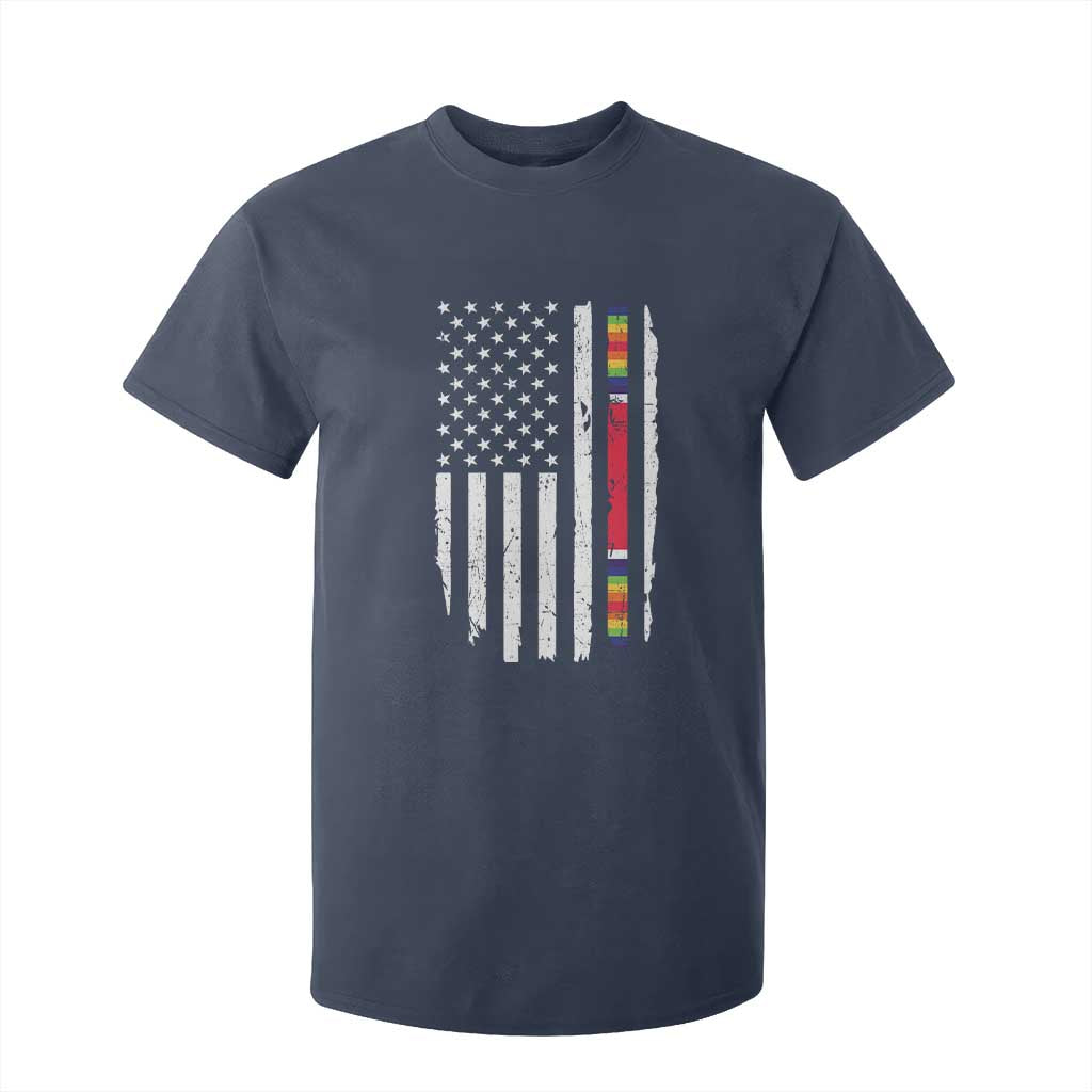 WW2 World War II Vintage American Flag T Shirt For Kid TS11 Navy Print Your Wear