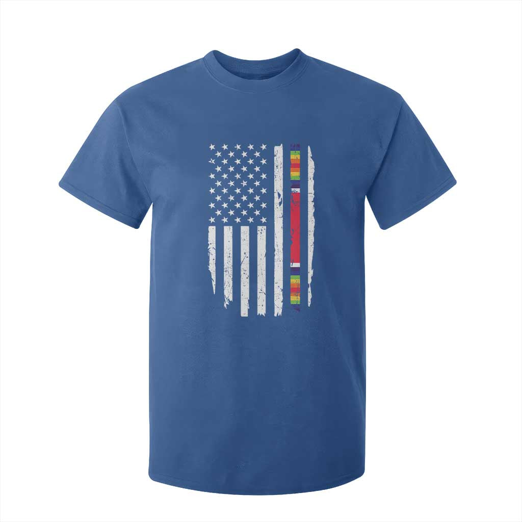 WW2 World War II Vintage American Flag T Shirt For Kid TS11 Royal Blue Print Your Wear