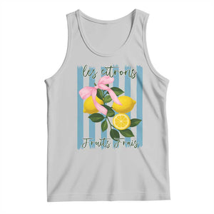 Funny Les Citrons Fruits Frais Tank Top Summer Lemon Tropical Coquette TS11 Ash Print Your Wear