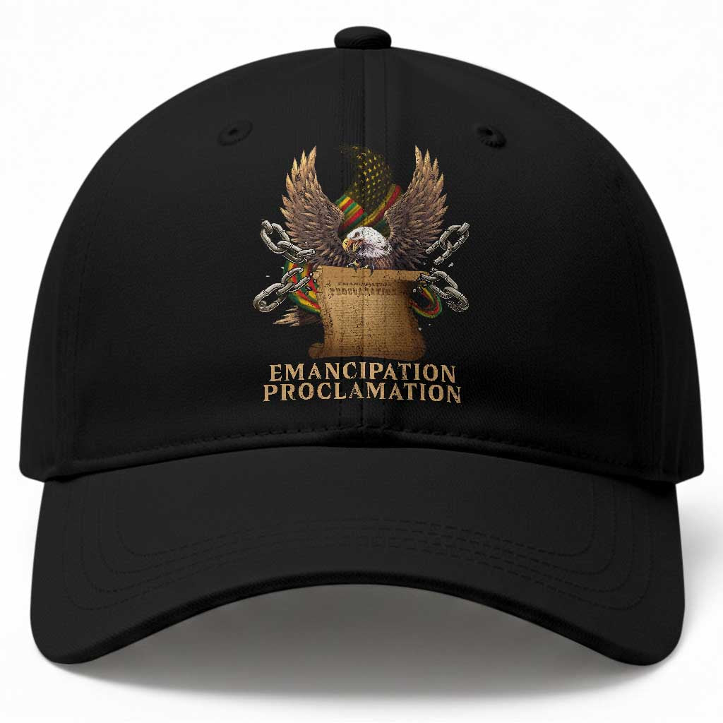 Emancipation Proclamation Baseball Cap Juneteenth End of Slavery Bald Eagle TS11 Print Your Wear
