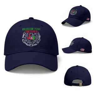 Juneteenth Galveston Texas Baseball Cap Break The Chain Freedom Since 1865 TS11 Baseball Cap Universal Fit Dark Blue Print Your Wear