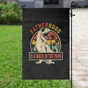 Fatherhood Is A Walk In The Park Dinosaur Dad Garden Flag TS11 Print Your Wear