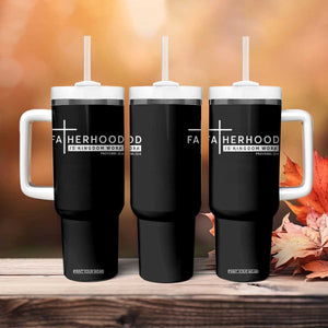 Fatherhood Is Kingdom Work Tumbler With Handle Christian Dad TS11 Print Your Wear