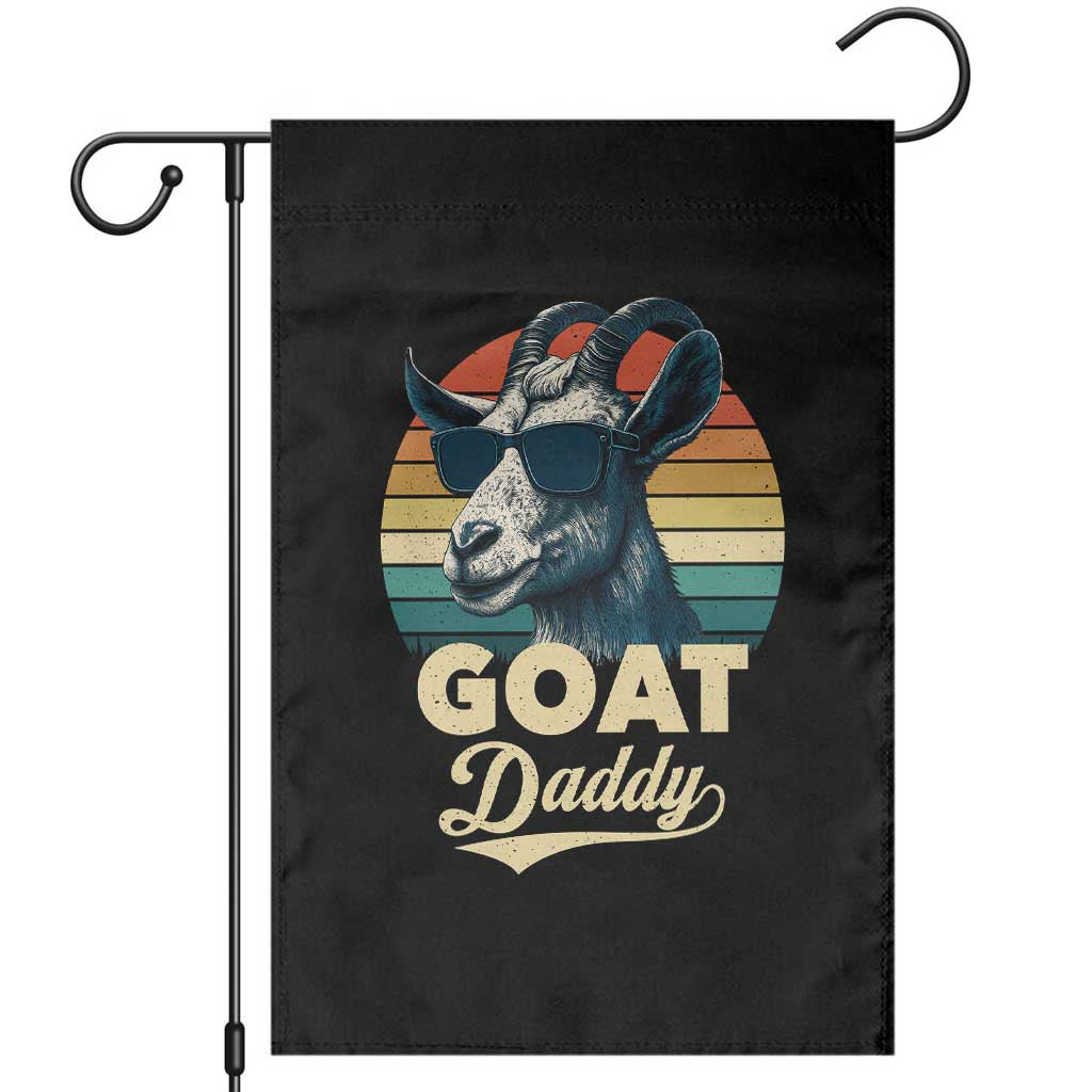 Goat Daddy Garden Flag Funny Goat Father Retro Vintage TS11 Black Print Your Wear