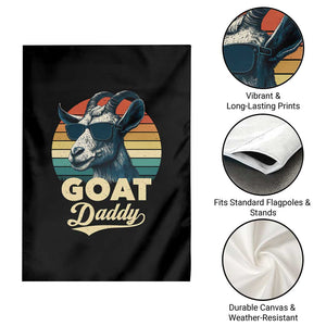 Goat Daddy Garden Flag Funny Goat Father Retro Vintage TS11 Print Your Wear