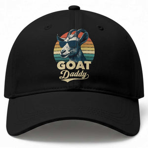 Goat Daddy Baseball Cap Funny Goat Father Retro Vintage TS11 Print Your Wear