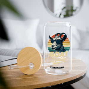 Goat Daddy Glass Can Funny Goat Father Retro Vintage TS11 Print Your Wear