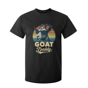 Goat Daddy T Shirt For Kid Funny Goat Father Retro Vintage TS11 Black Print Your Wear