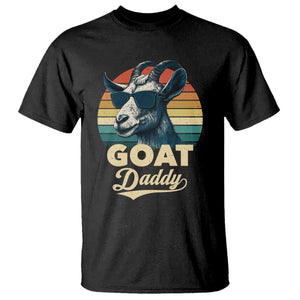 Goat Daddy T Shirt Funny Goat Father Retro Vintage TS11 Black Print Your Wear
