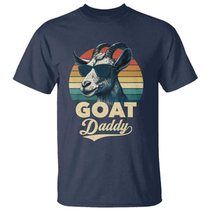 Goat Daddy T Shirt Funny Goat Father Retro Vintage TS11 Navy Print Your Wear