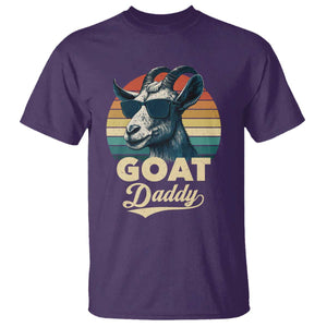 Goat Daddy T Shirt Funny Goat Father Retro Vintage TS11 Purple Print Your Wear