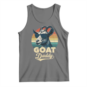 Goat Daddy Tank Top Funny Goat Father Retro Vintage TS11 Black Heather Print Your Wear