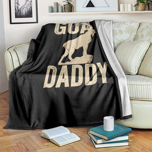 Goat Daddy Throw Blanket Funny Goat Father Vintage TS11 Print Your Wear