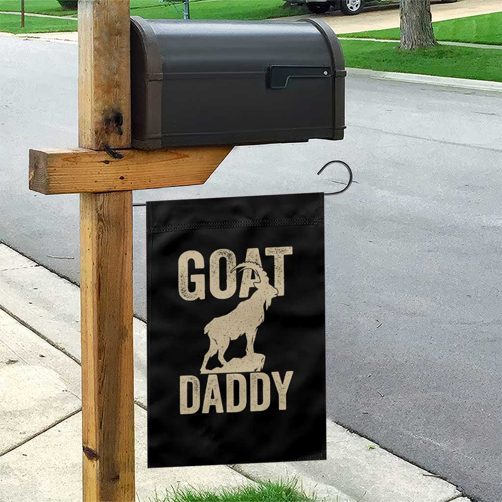 Goat Daddy Garden Flag Funny Goat Father Vintage TS11 Print Your Wear