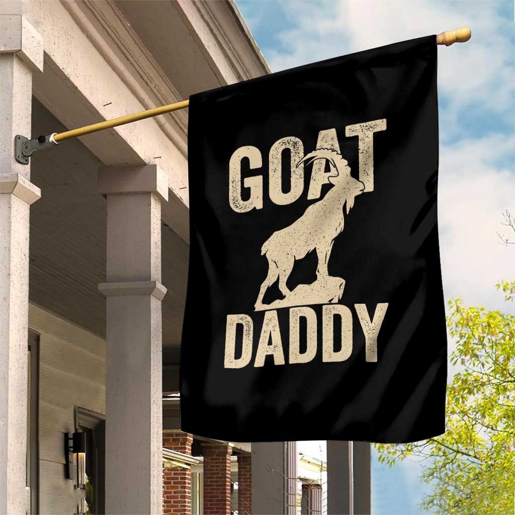 Goat Daddy Garden Flag Funny Goat Father Vintage TS11 Print Your Wear