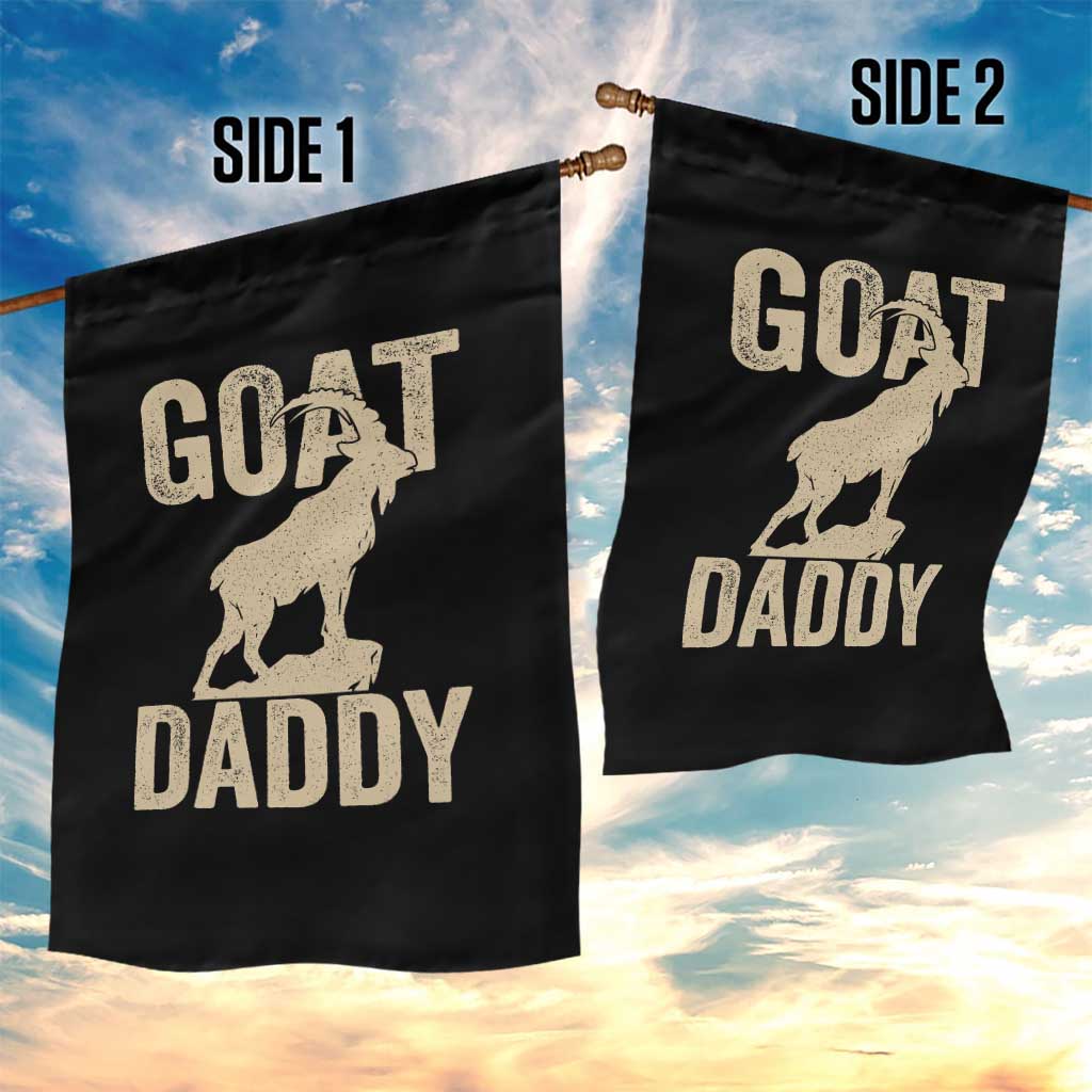 Goat Daddy Garden Flag Funny Goat Father Vintage TS11 Print Your Wear