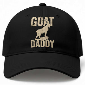 Goat Daddy Baseball Cap Funny Goat Father Vintage TS11 Print Your Wear