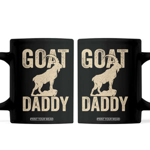 Goat Daddy Coffee Mug Funny Goat Father Vintage TS11 Black Print Your Wear