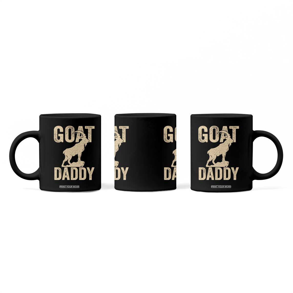 Goat Daddy Coffee Mug Funny Goat Father Vintage TS11 Print Your Wear