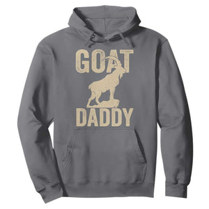 Goat Daddy Hoodie Funny Goat Father Vintage TS11 Charcoal Print Your Wear