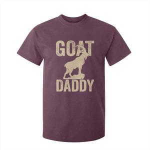 Goat Daddy T Shirt For Kid Funny Goat Father Vintage TS11 Maroon Print Your Wear