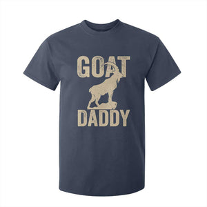 Goat Daddy T Shirt For Kid Funny Goat Father Vintage TS11 Navy Print Your Wear
