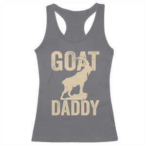 Goat Daddy Racerback Tank Top Funny Goat Father Vintage TS11 Charcoal Print Your Wear