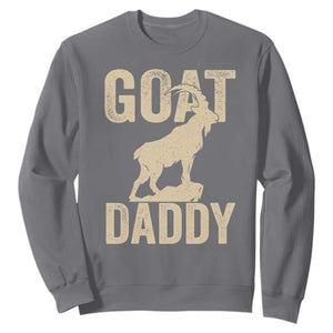 Goat Daddy Sweatshirt Funny Goat Father Vintage TS11 Charcoal Print Your Wear